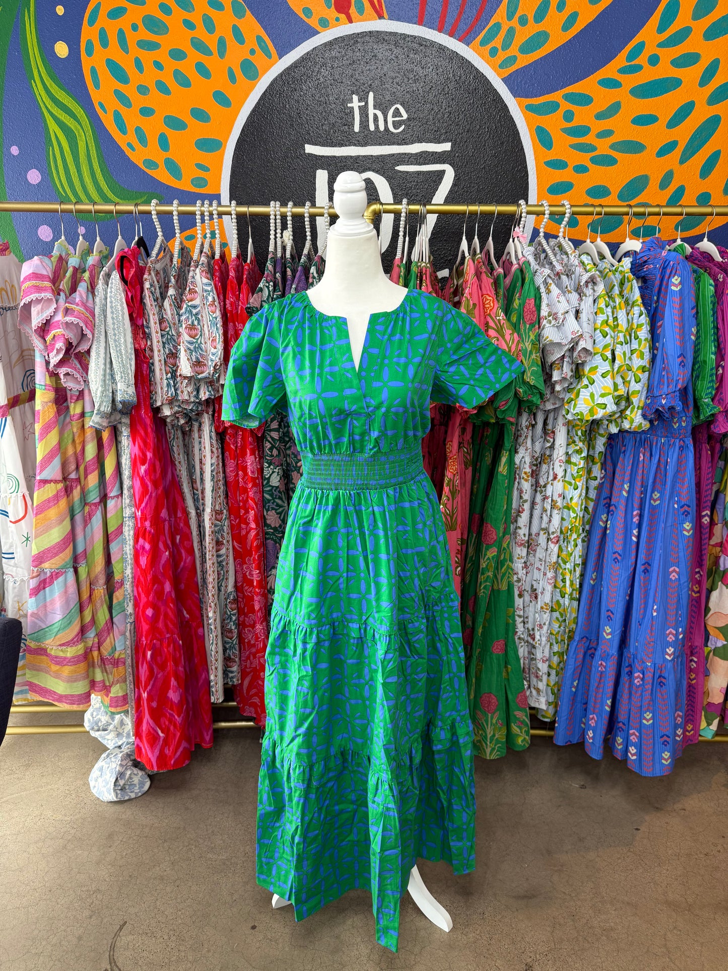 Prism Play Palmer Poplin Tiered Maxi Dress