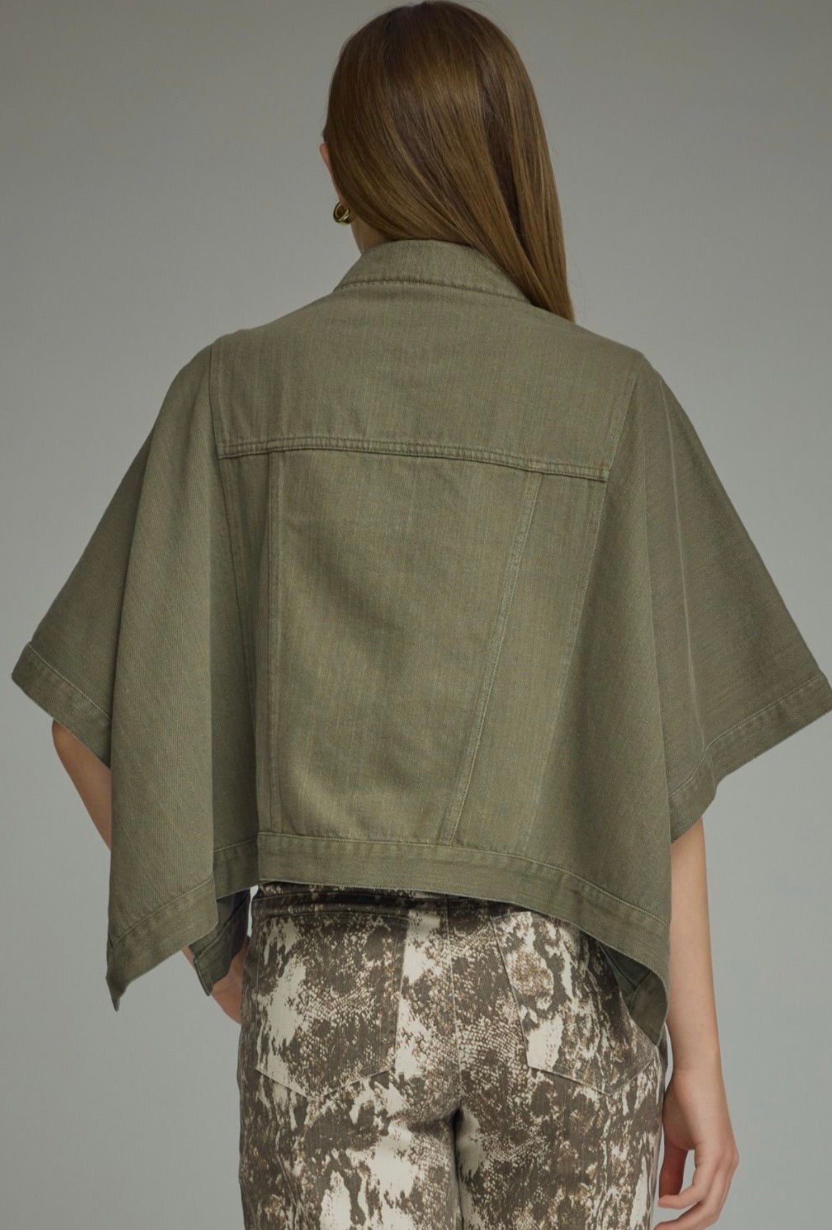 Andi Cape Jacket- Olive