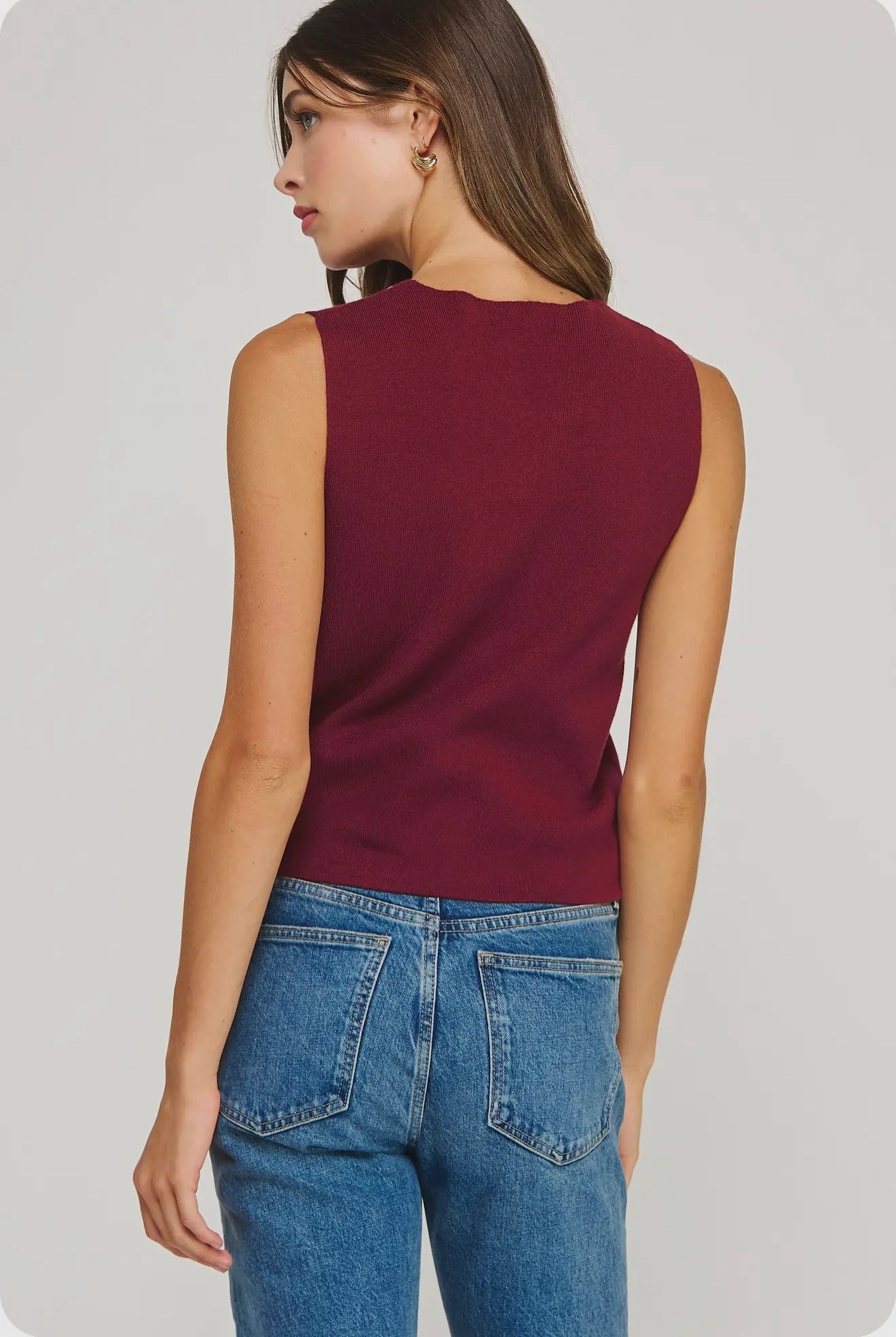 Ashlynn Sleeveless Top- Light Pink