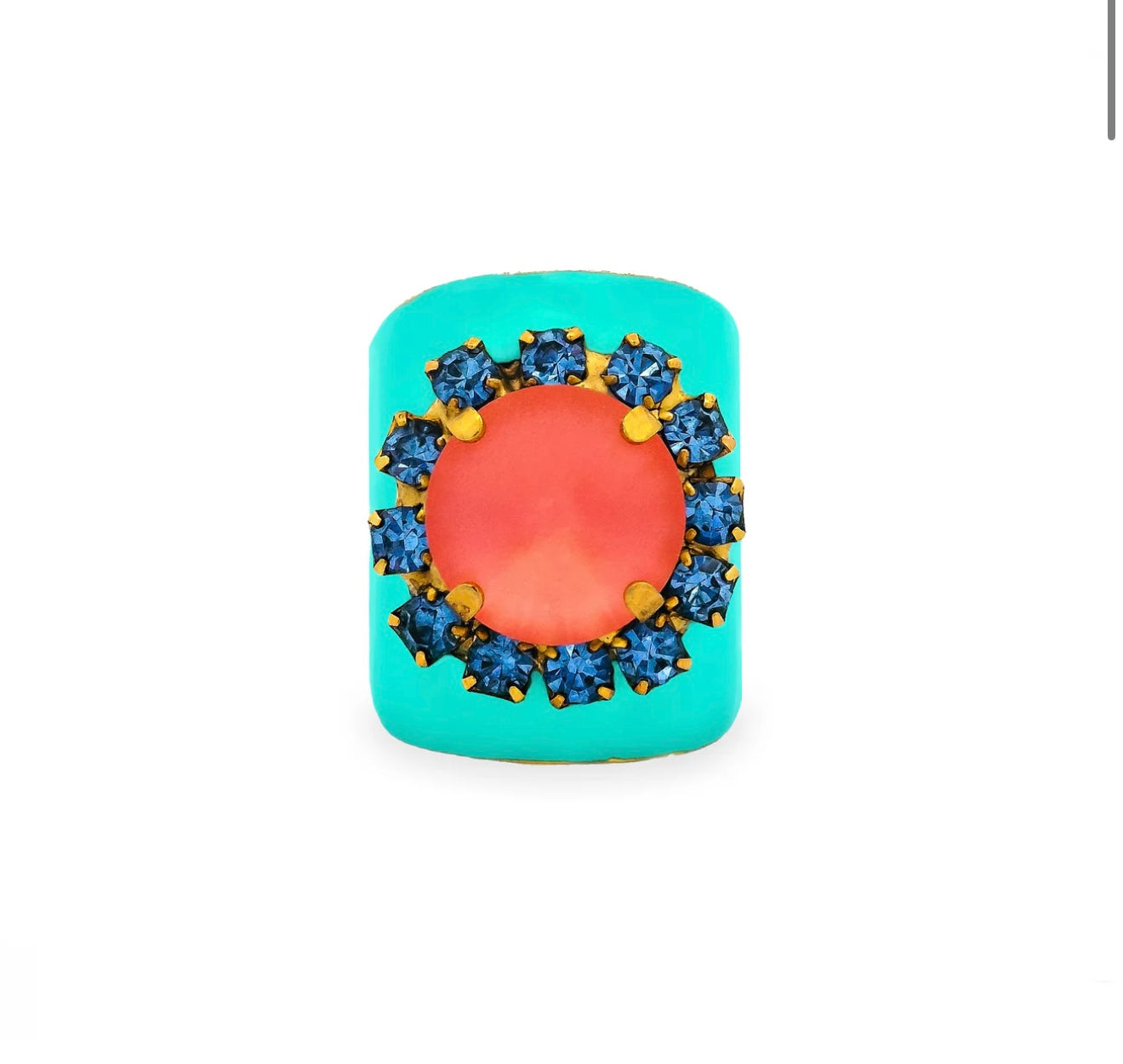 TOVA-JACCI RING IN ENAMEL MINT