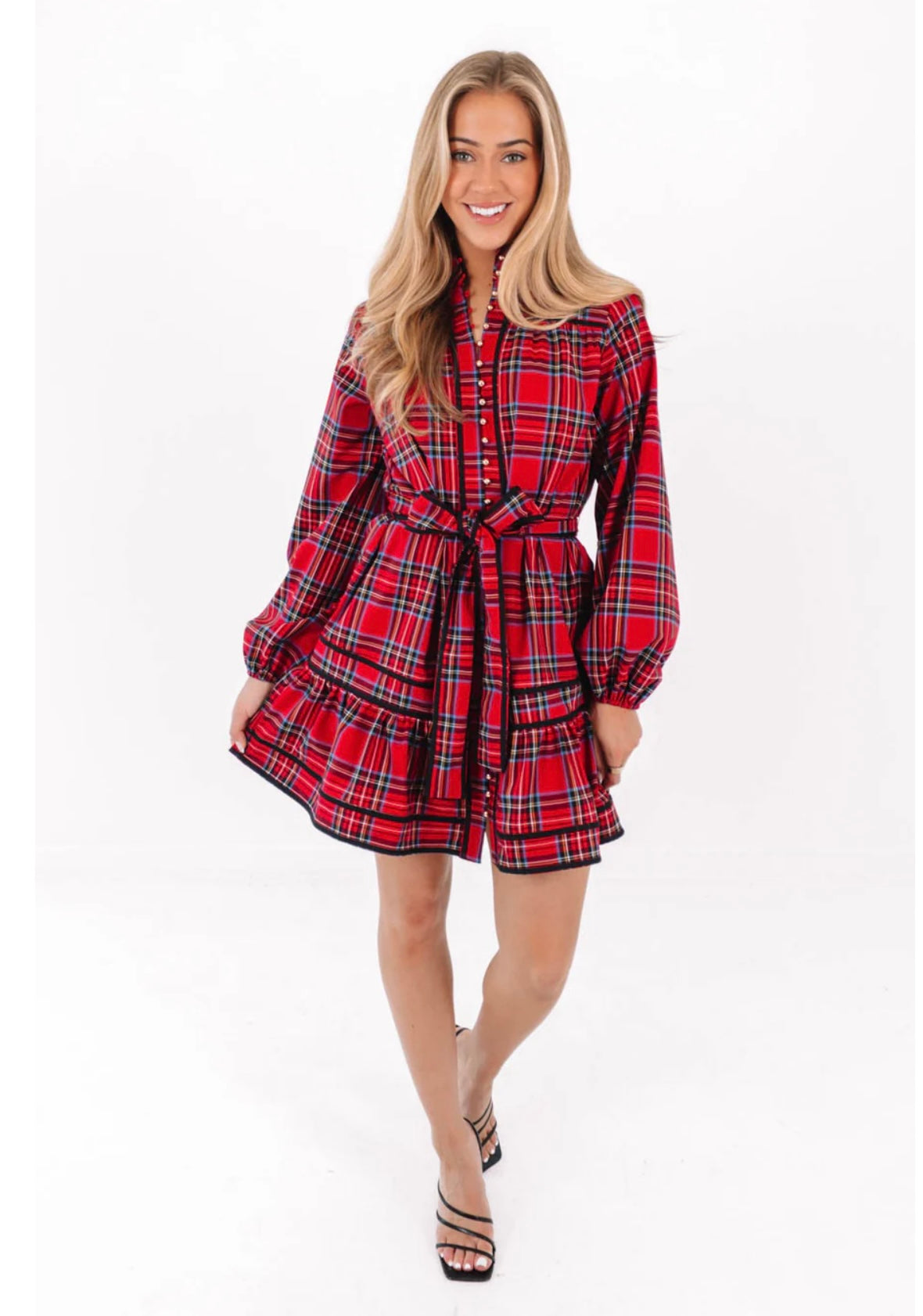 The Hollin Long Sleeve Tie Dress