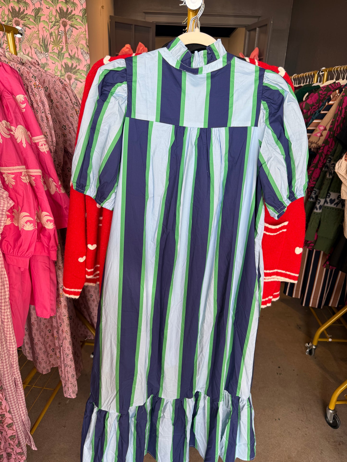 Macie Blue Striped Dress