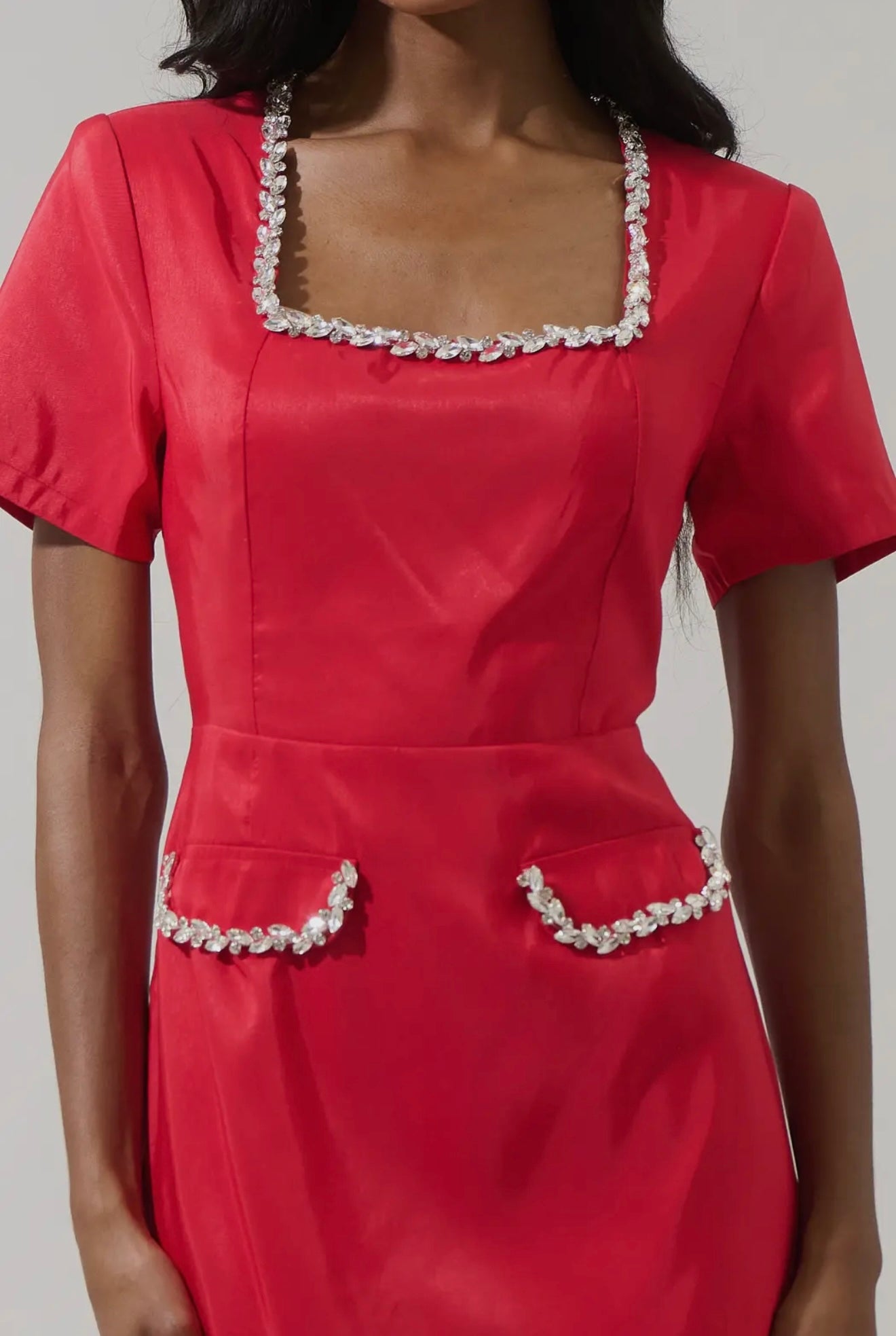 Liliane Square Neck Mini Dress