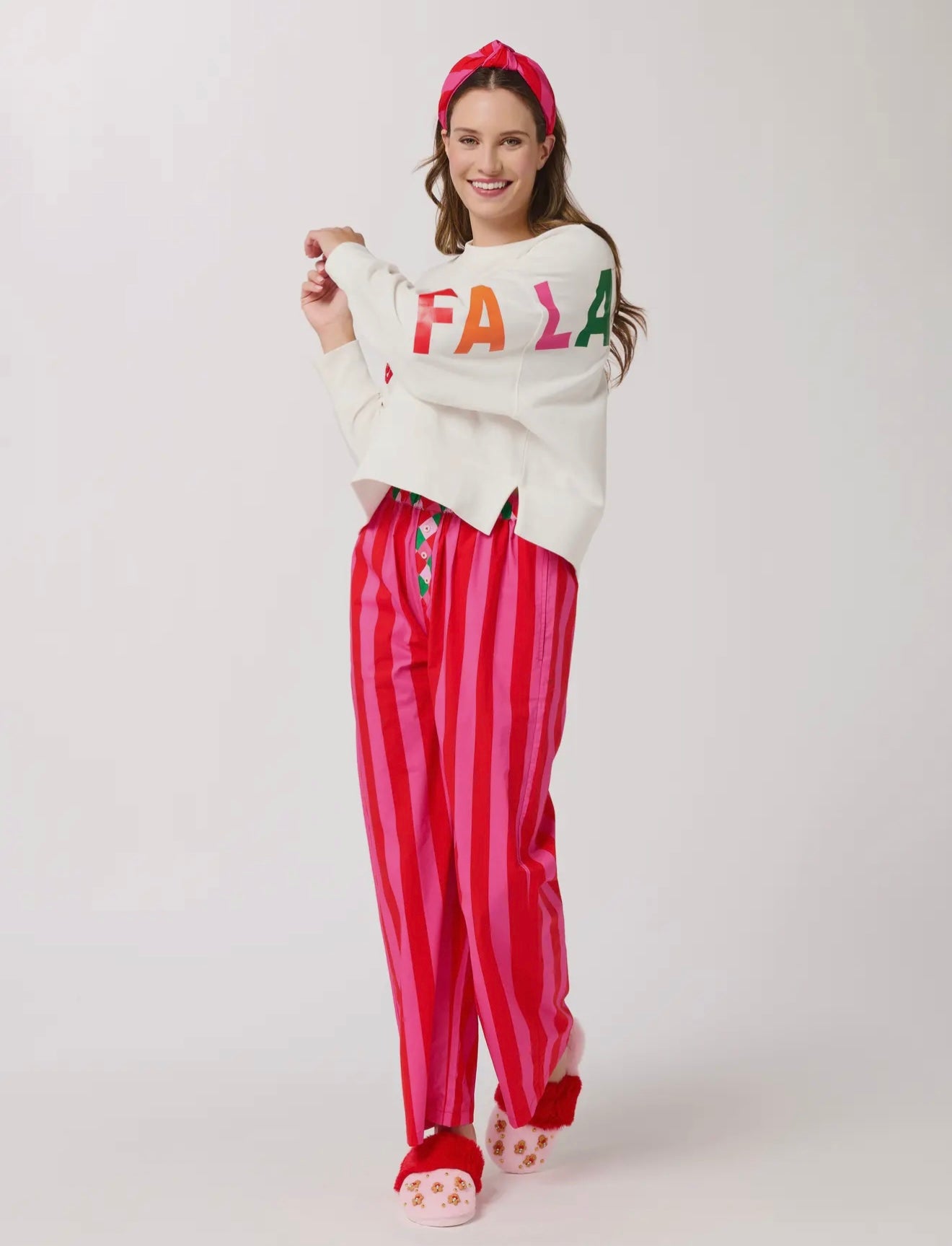 Festive Stripe Boxer Pants