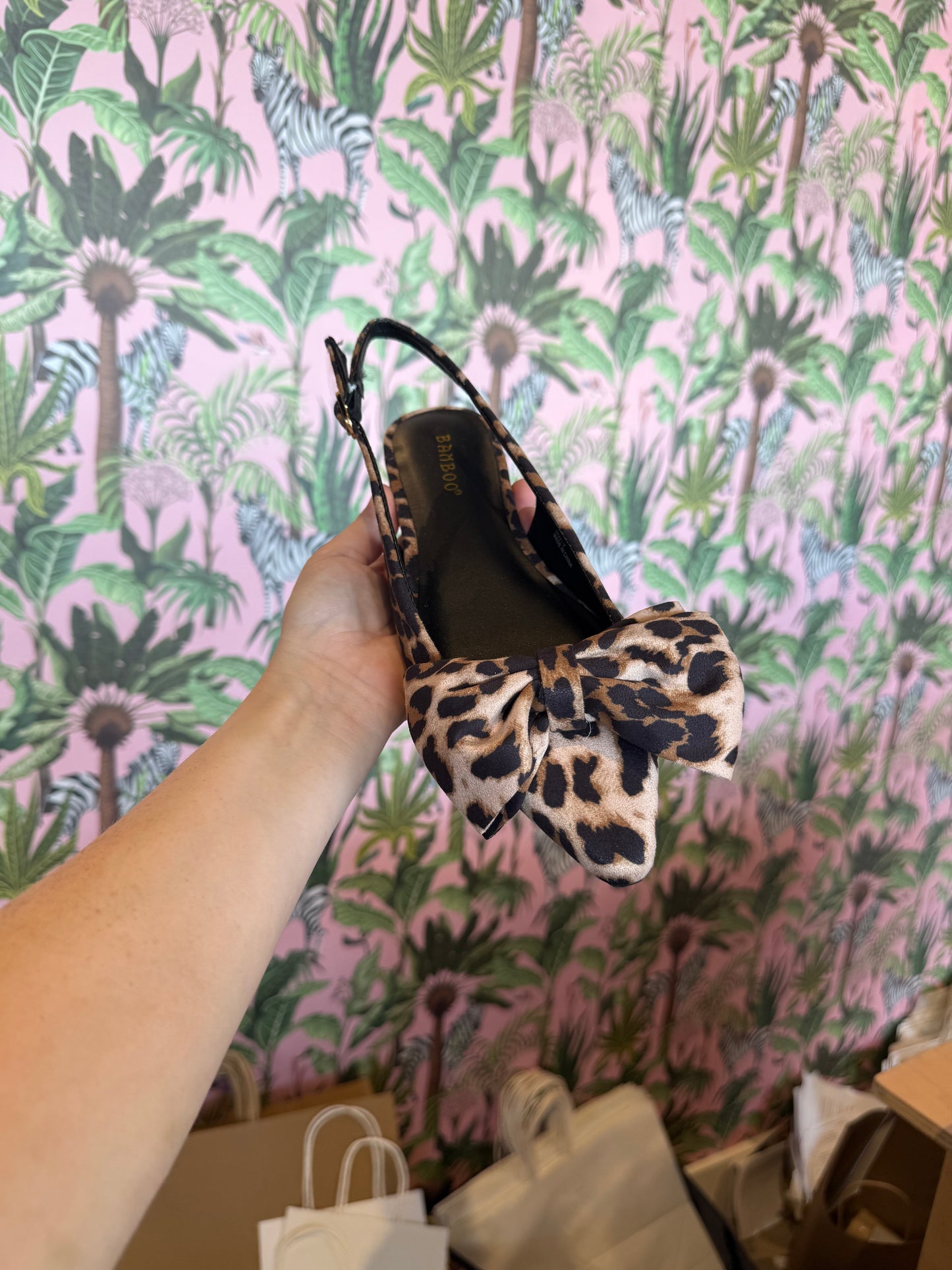 Leopard Bow Flats