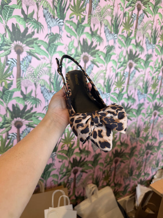 Leopard Bow Flats