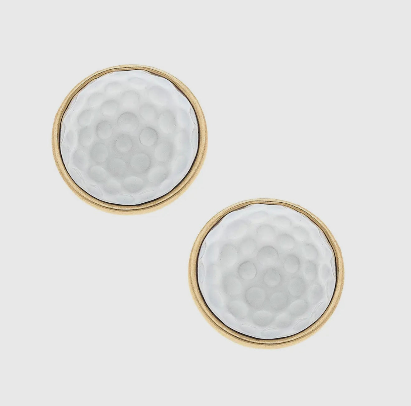 Flynn Golf Ball Stud Earrings