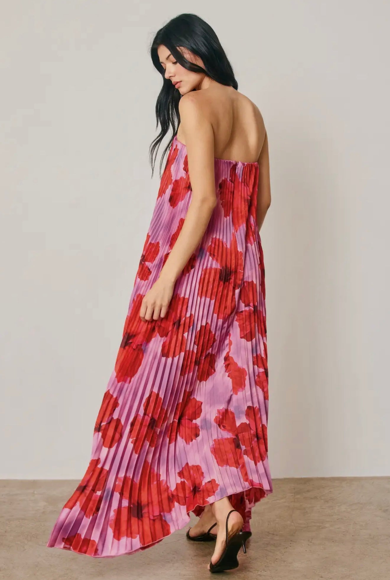 Nina Pleated Maxi Dress