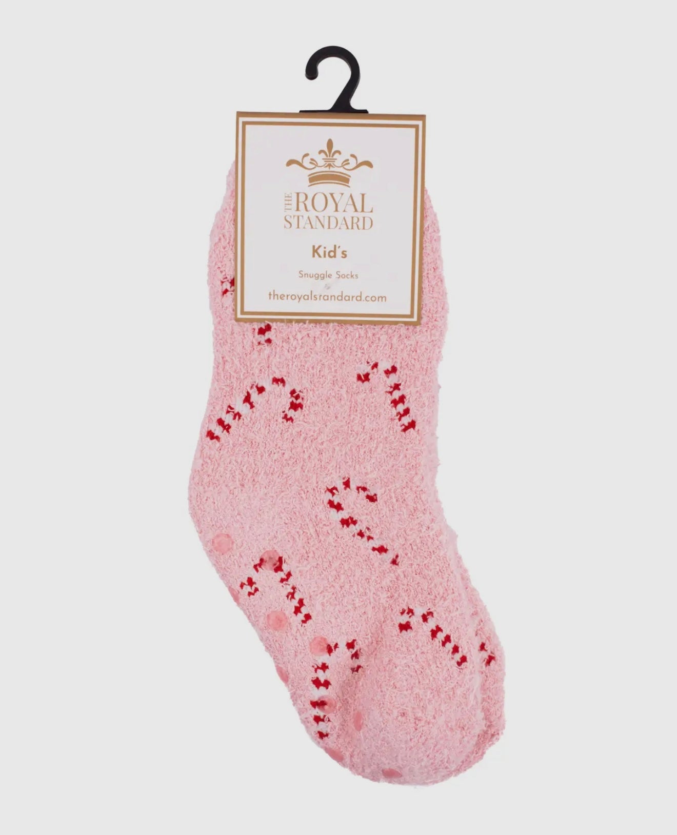 Kids Cozy Candy Cane Socks