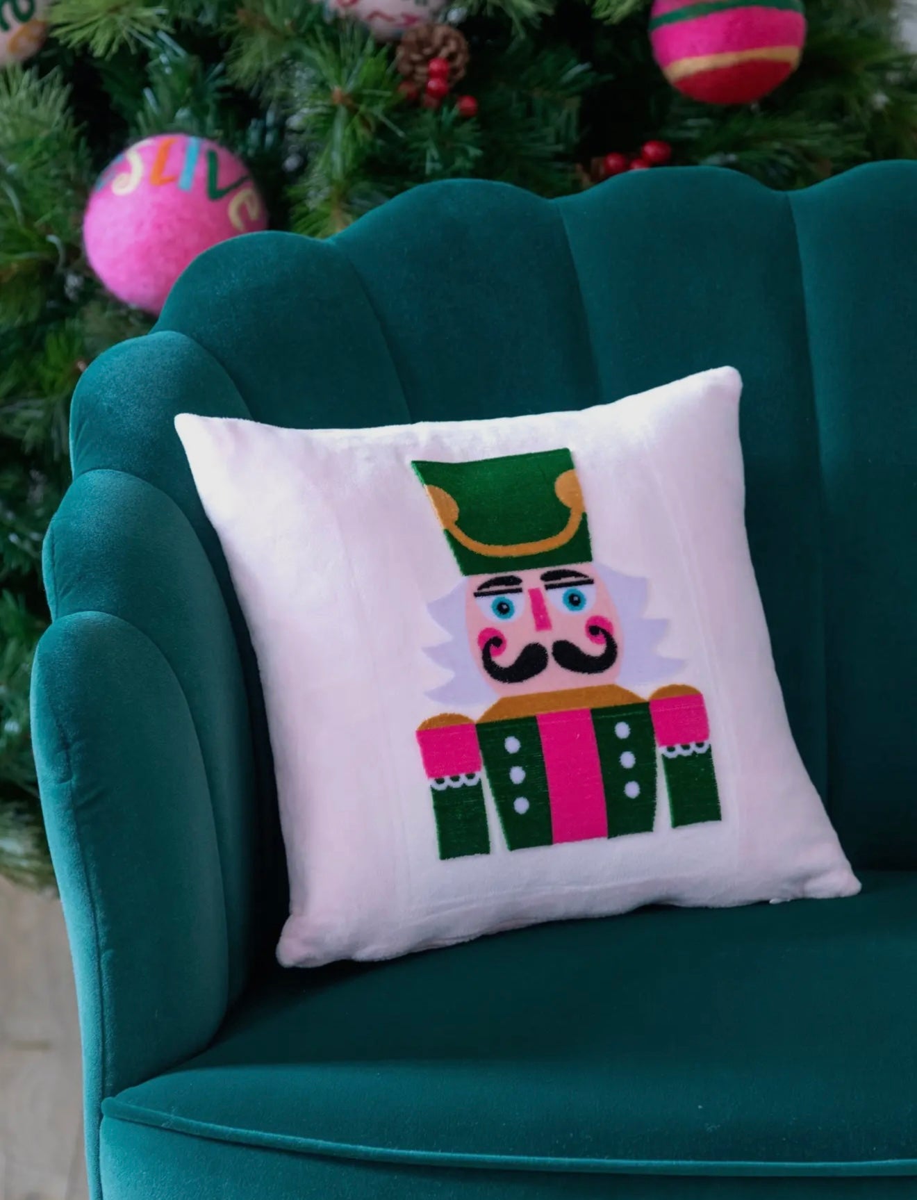 Nutcracker Pillow, Blush
