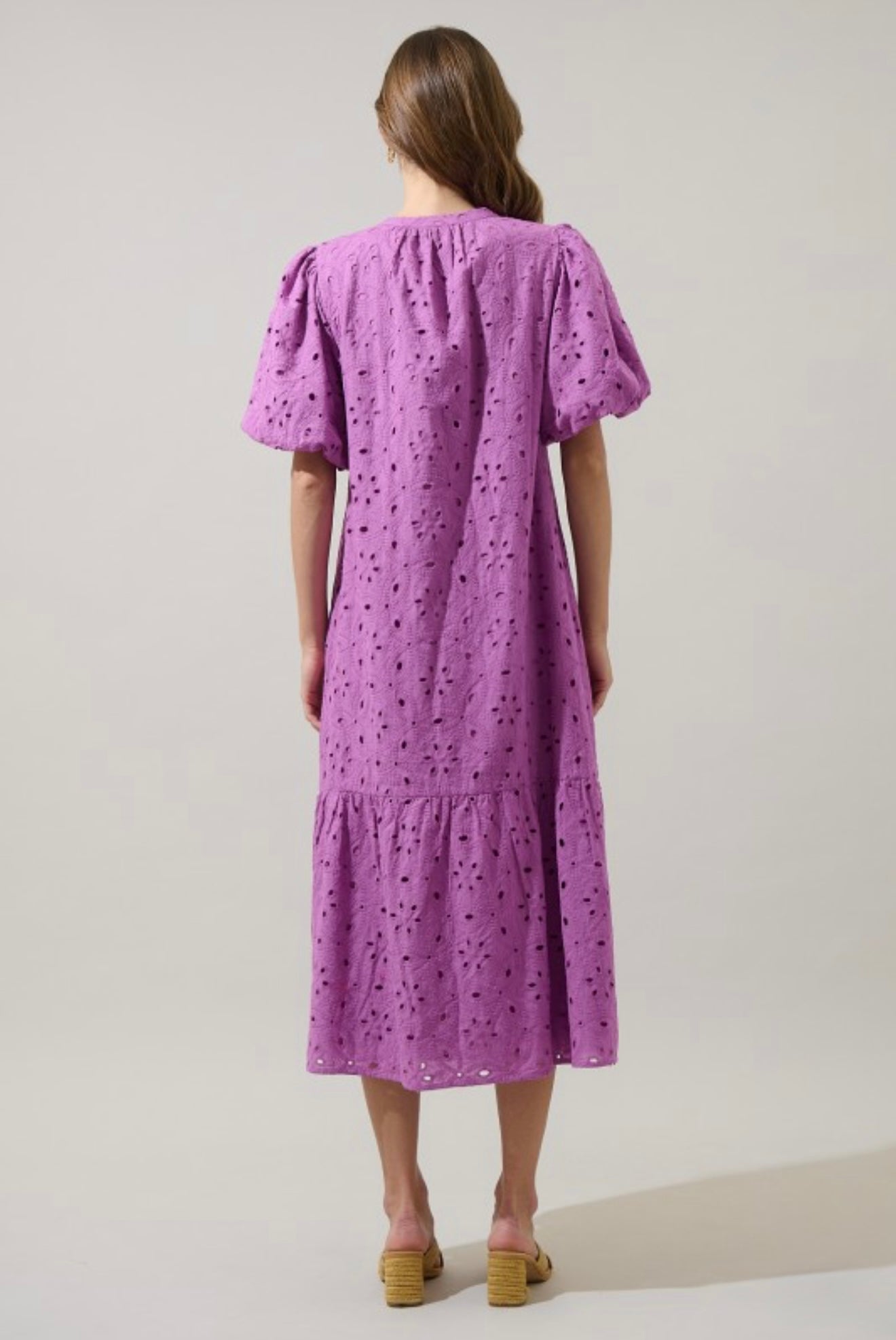 Villa Nova Eyelet Midi Dress