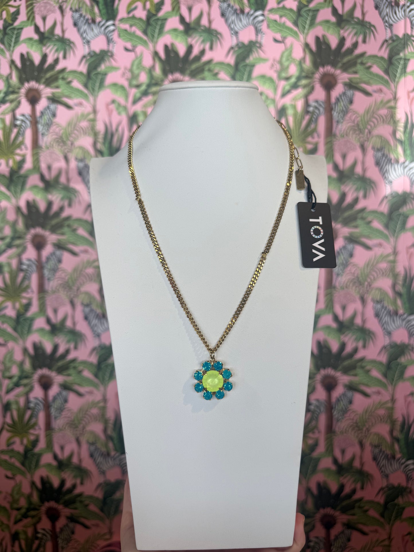 TOVA- Twiggy Plus Necklace Caribbean Blue