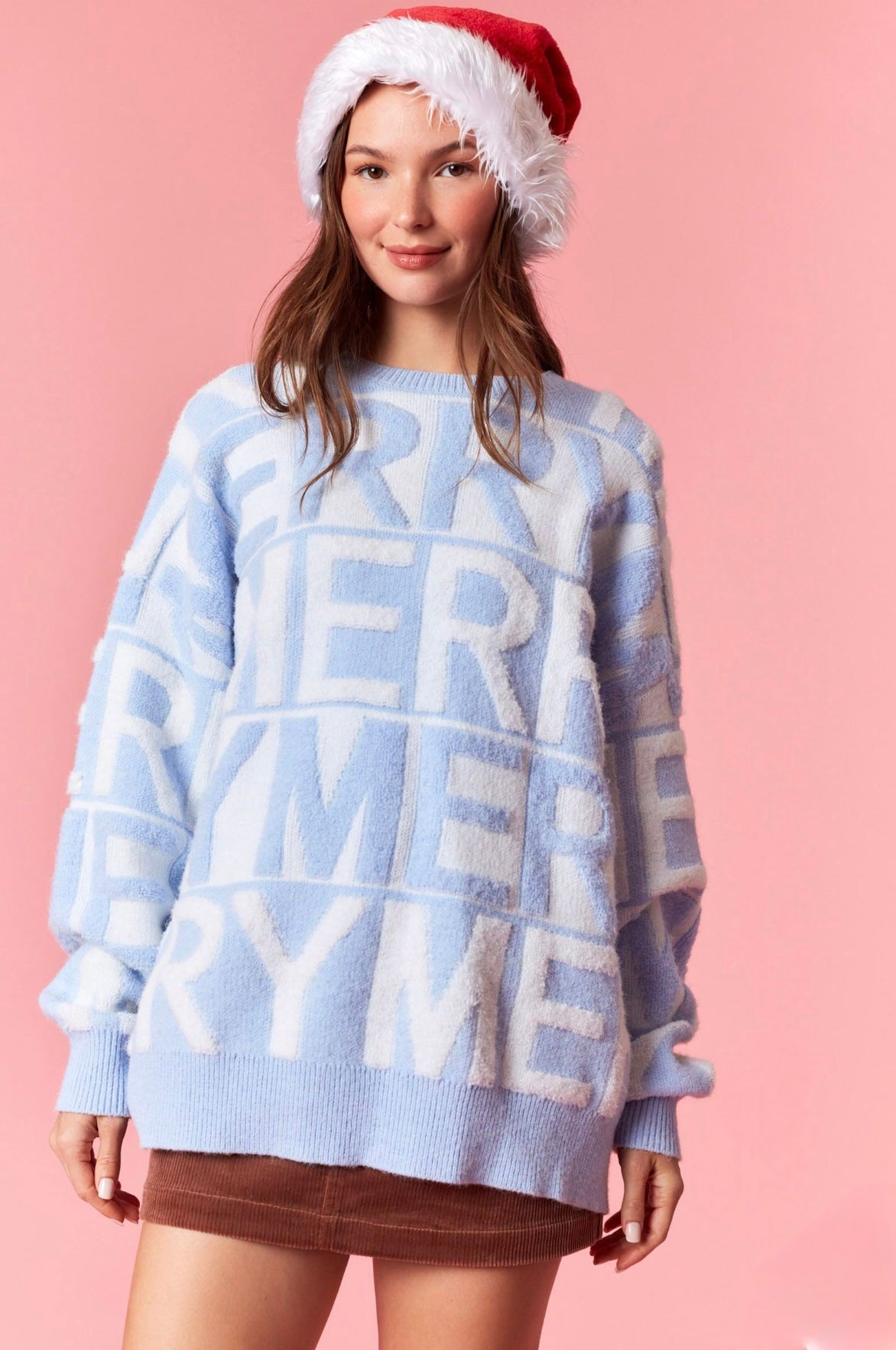 Baby Blue MERRY Sweater