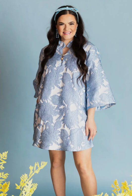 Bc Caftan - Powder Blue Floral