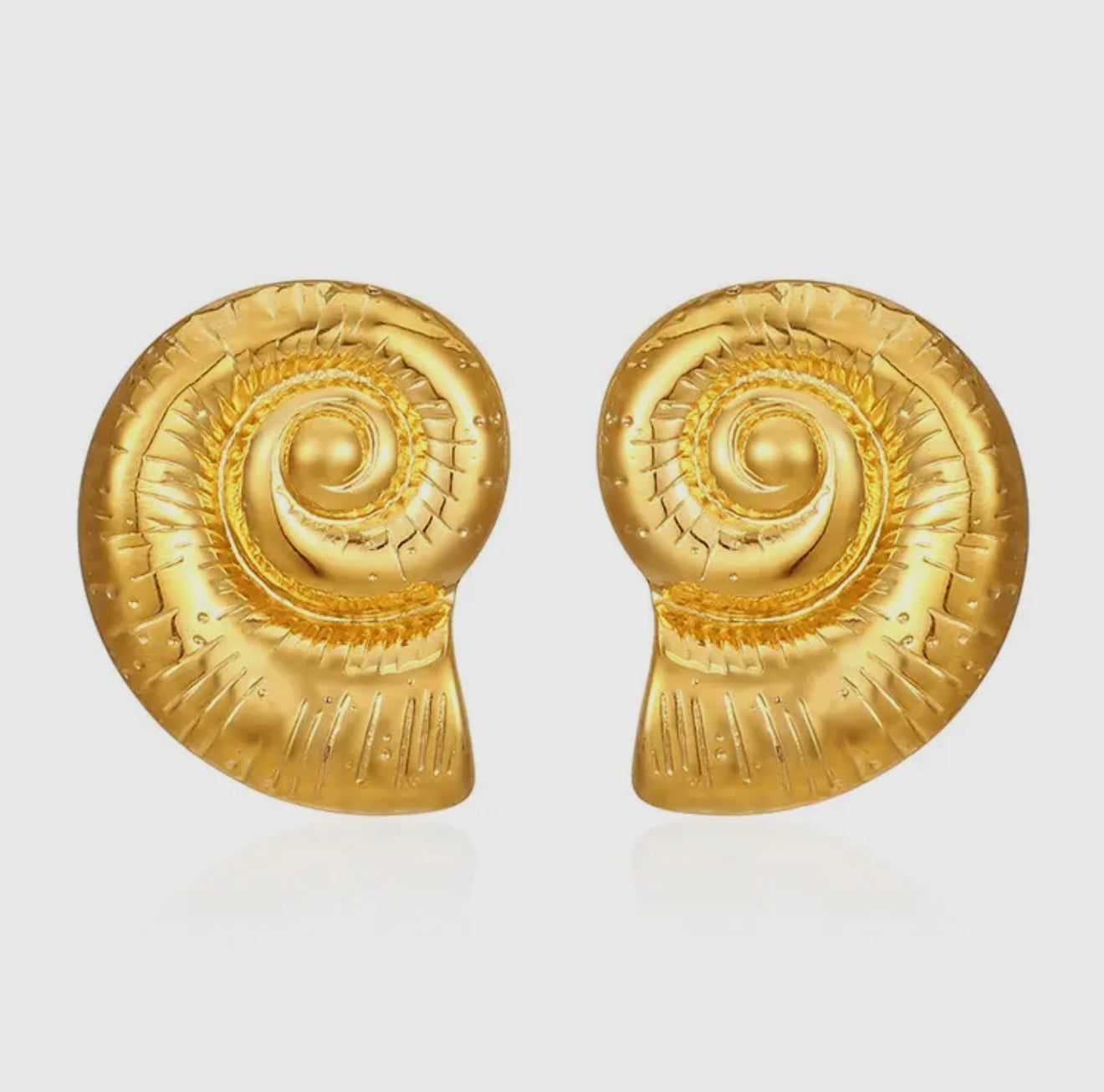 Gold Shell Earrings