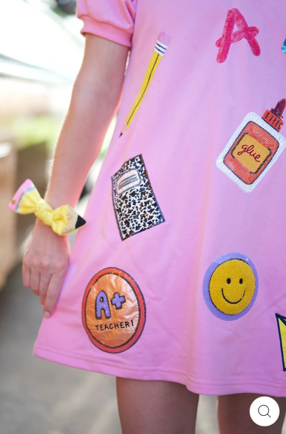 SCHOOL DAYS PINK STICKERS
DRESS- Brianna Cannon
