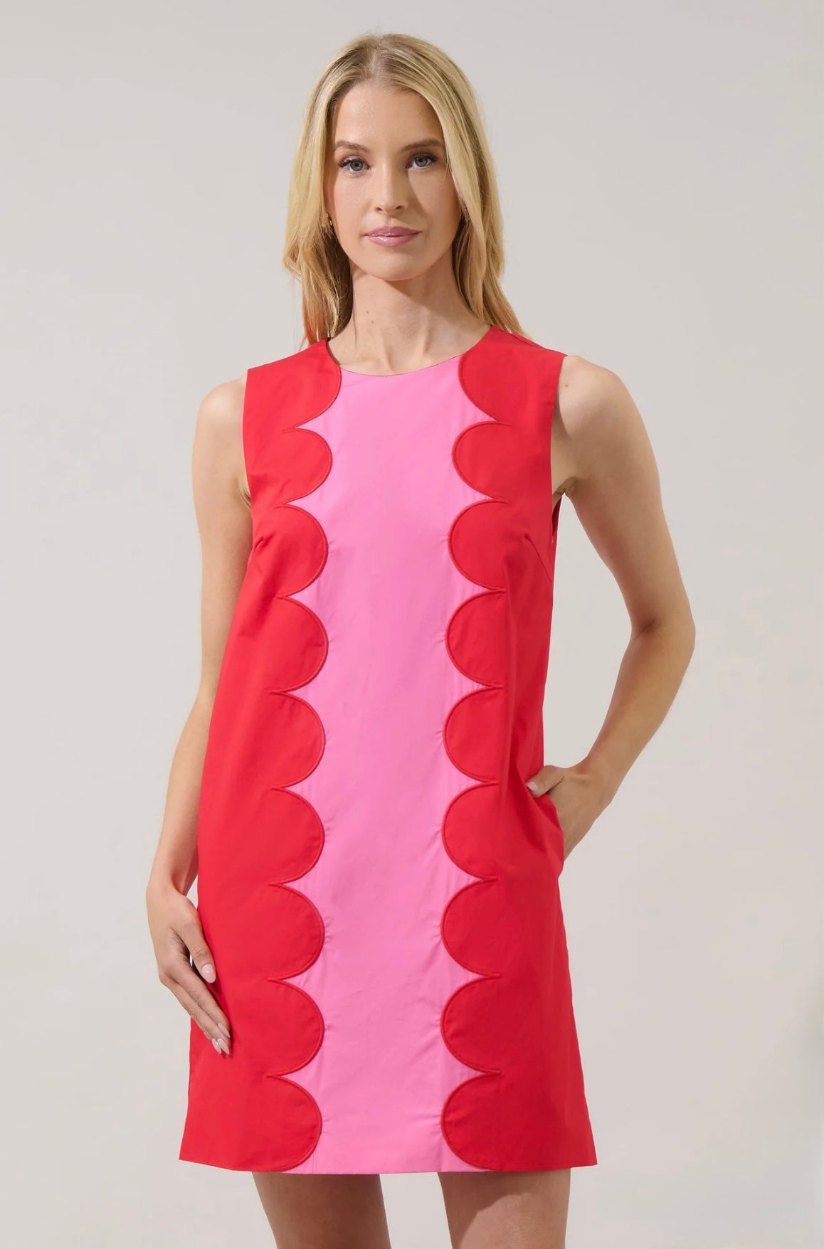 Elliana Color Block Mini Dress