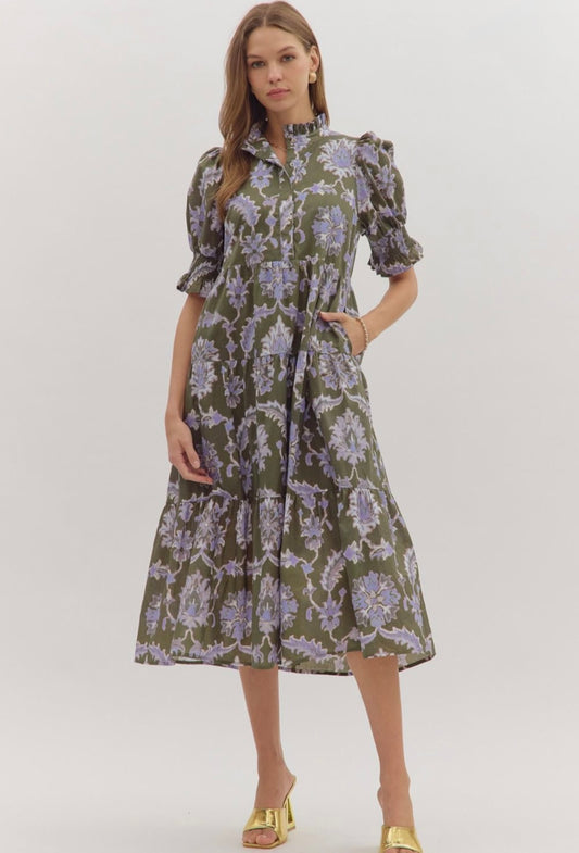 Elise Dress-Blue