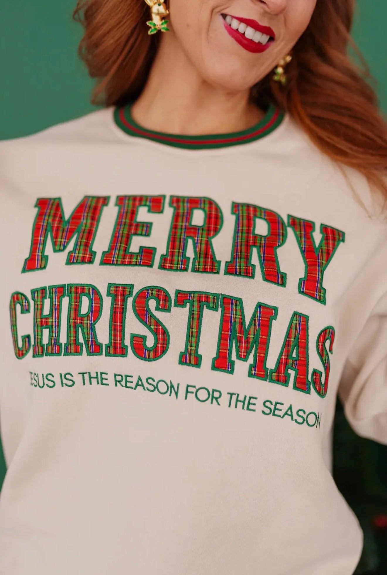 Merry Christmas Tartan Plaid
Tunic Sweatshirt