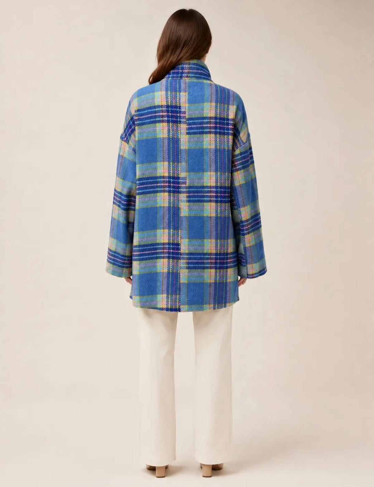 Blue Plaid Casey Coat