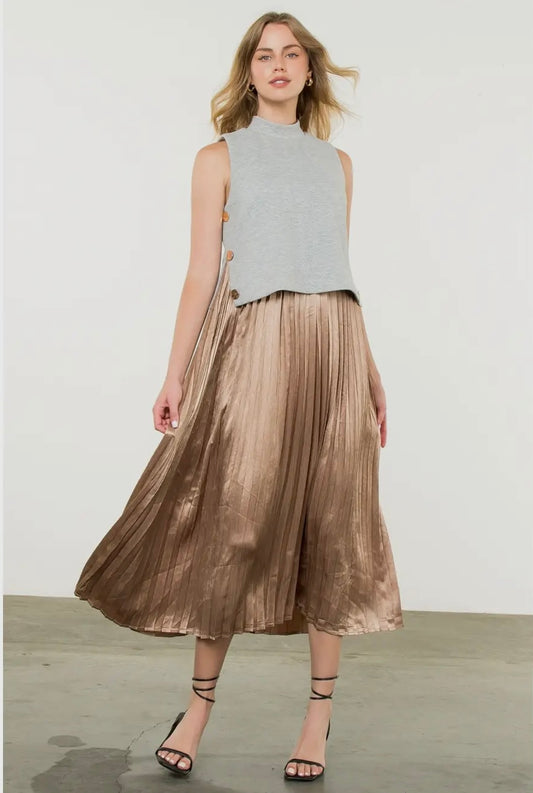 Macie Pleated Skirt Dress