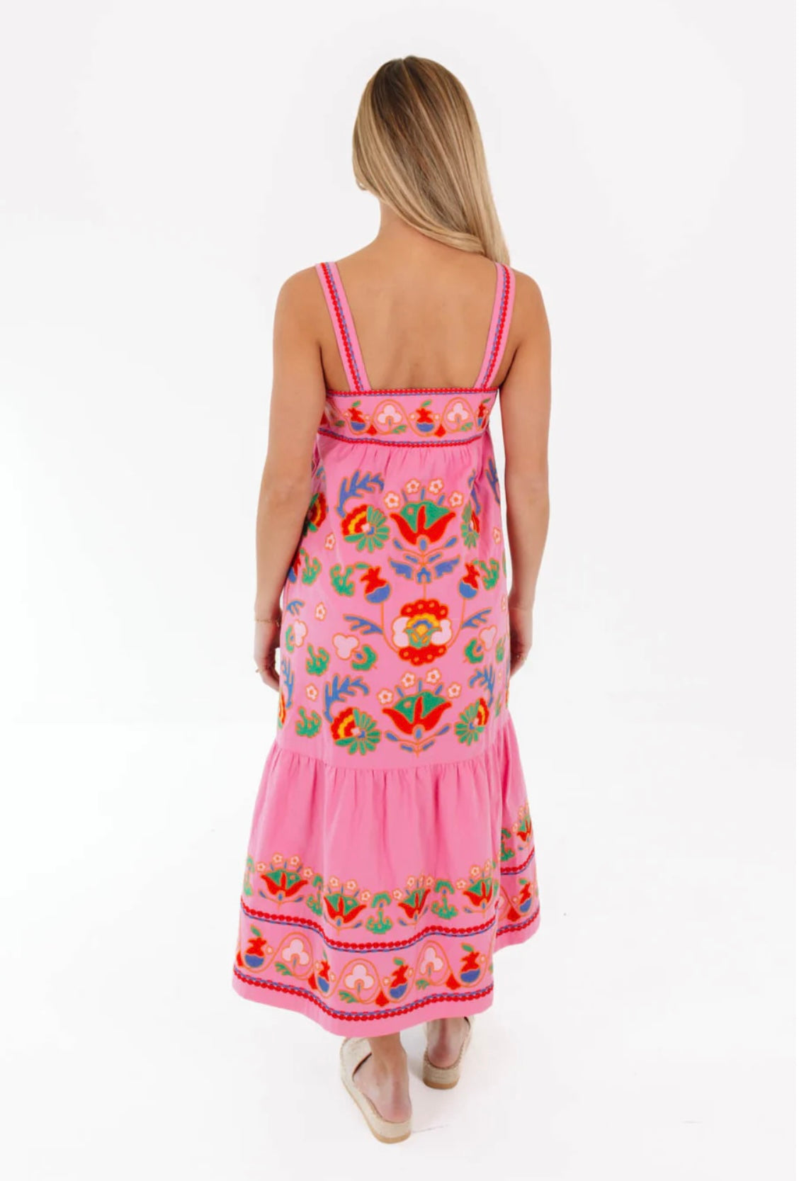 The Landon Midi Dress - Hot Pink