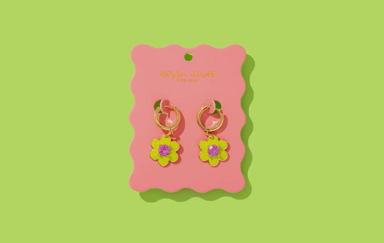Huggie Earrings-Lucy Green