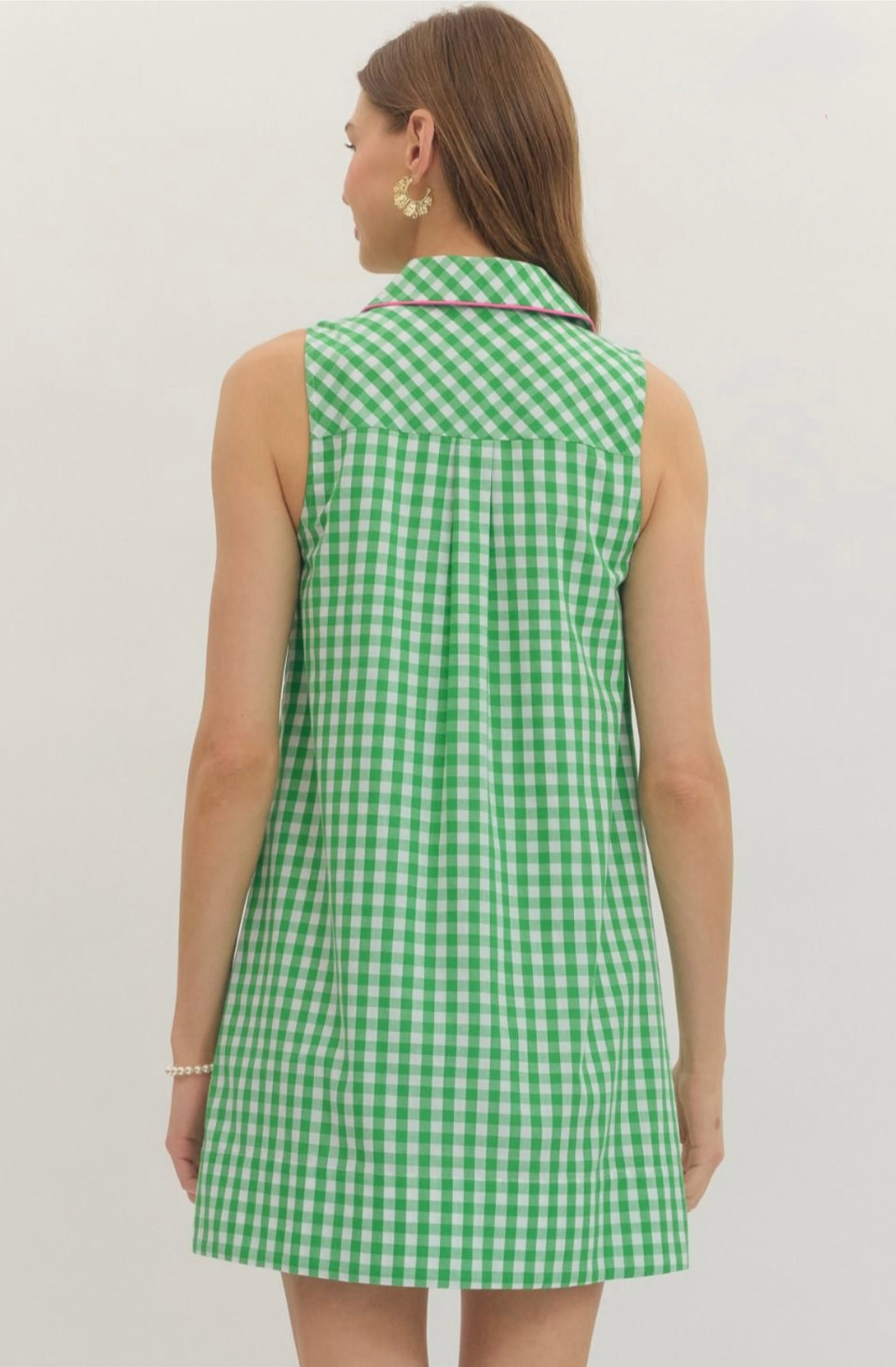Bailey Green Gingham Dress