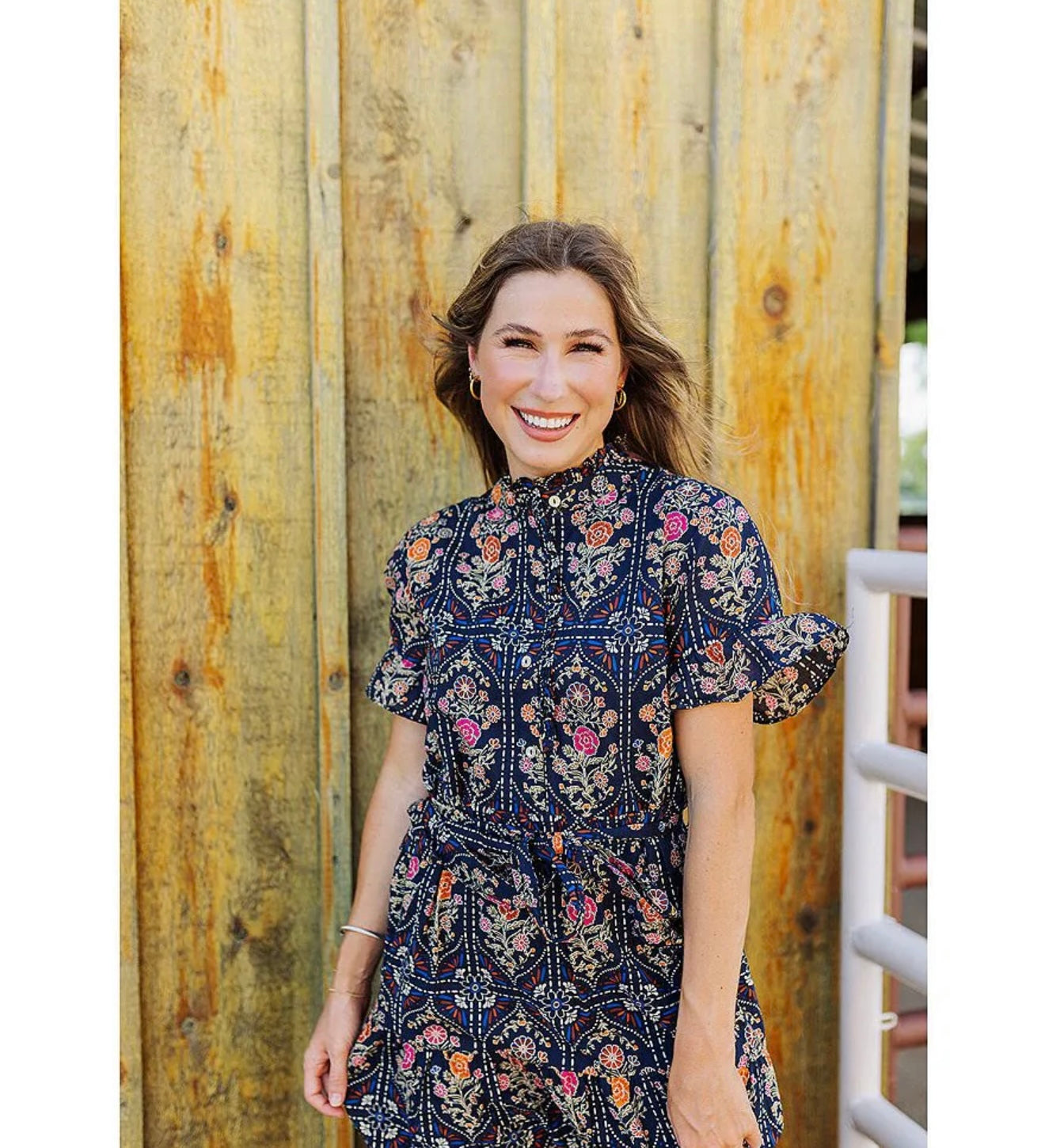 The Torian Button Up Midi Dress
