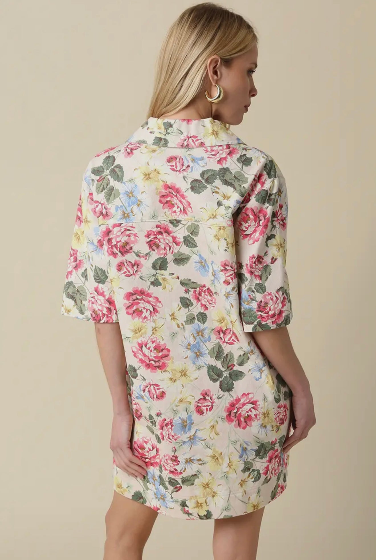 Lyla Floral Collard Dress