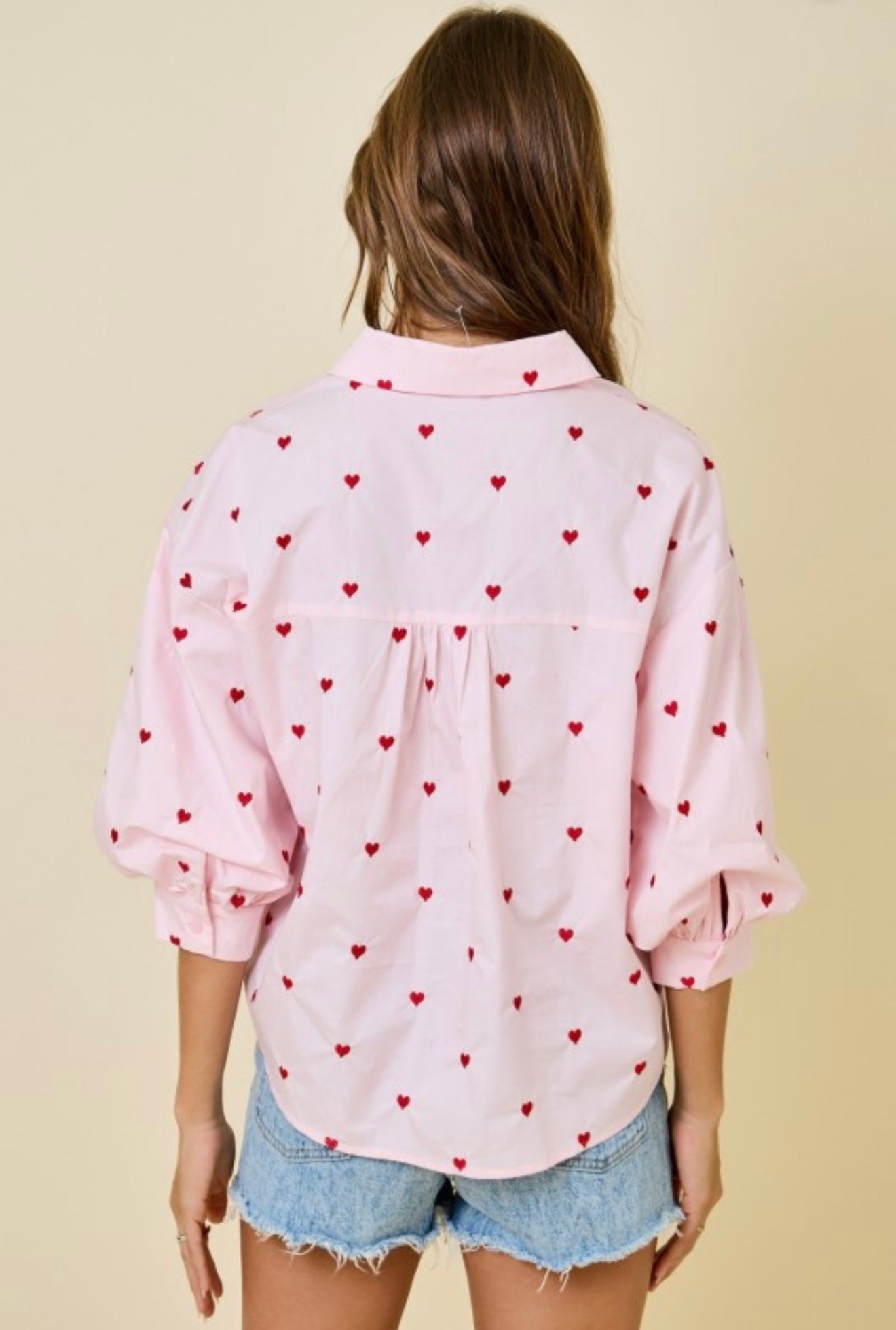 Valentine Hearts Button Down