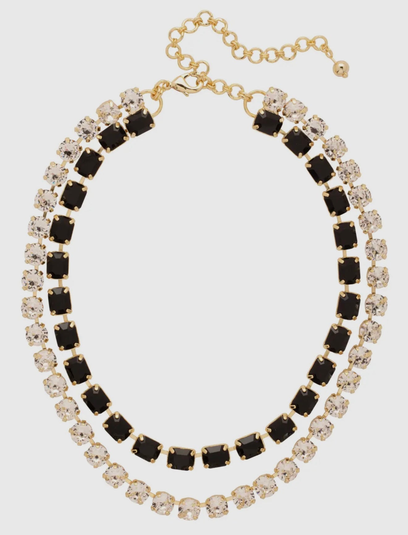 Marci Tennis Necklace- Black