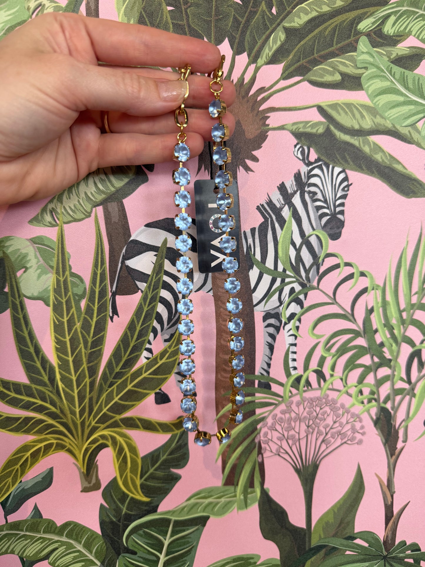 Oakland Necklace Matte Blue- TOVA