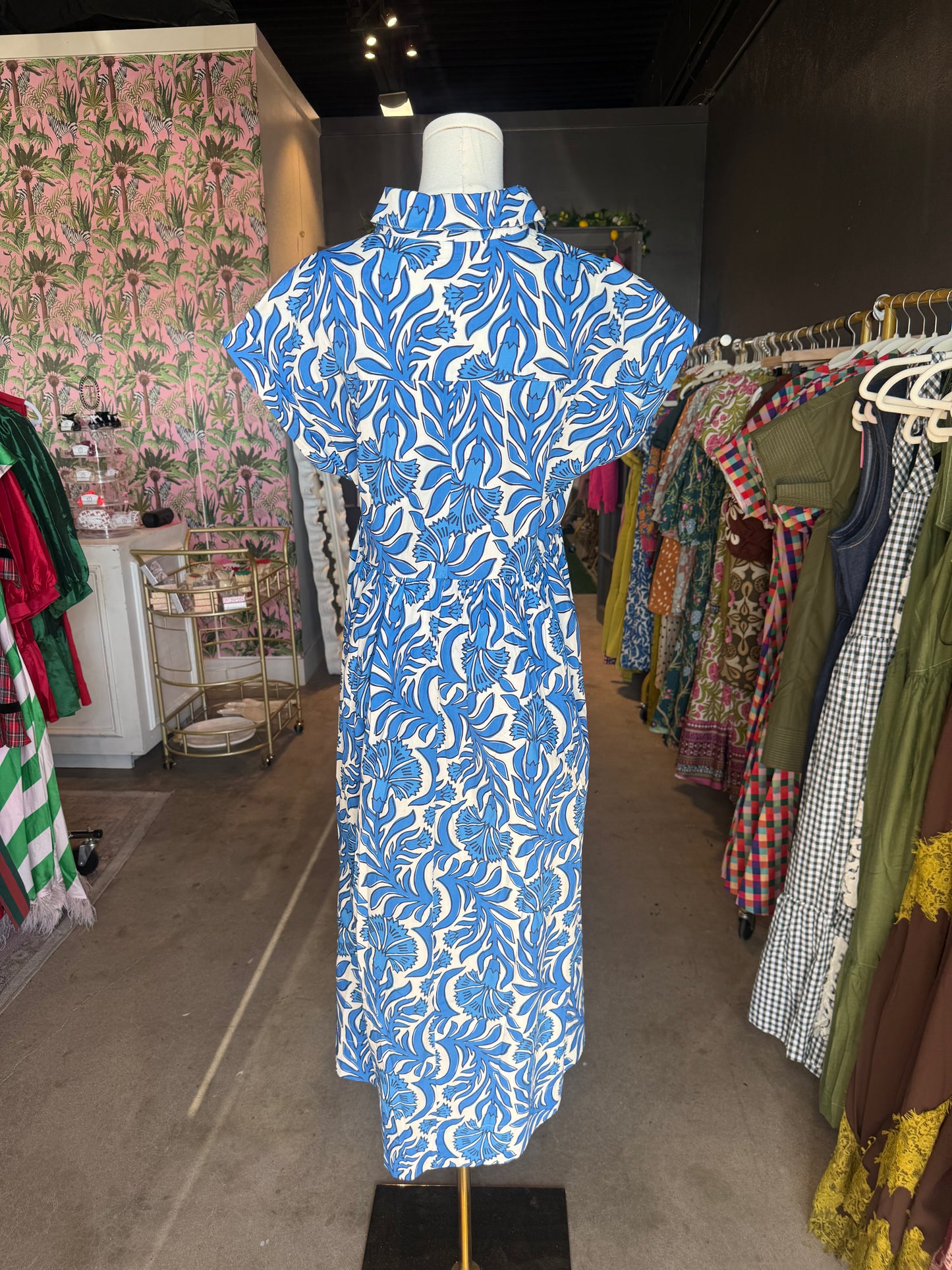 Ginger Blue Midi Dress