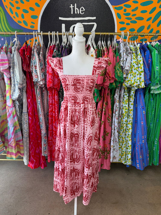 Pink Palms Dress