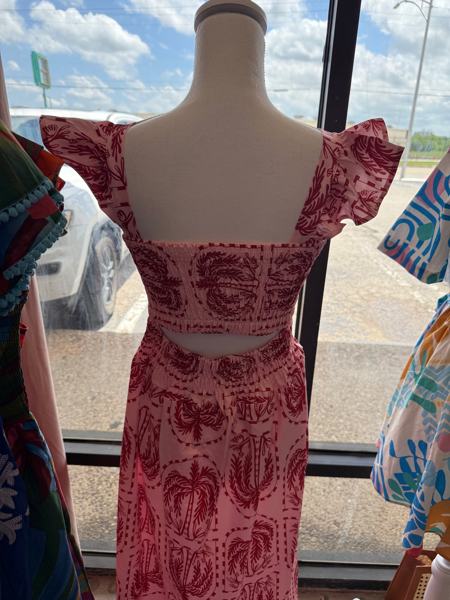 Pink Palms Dress