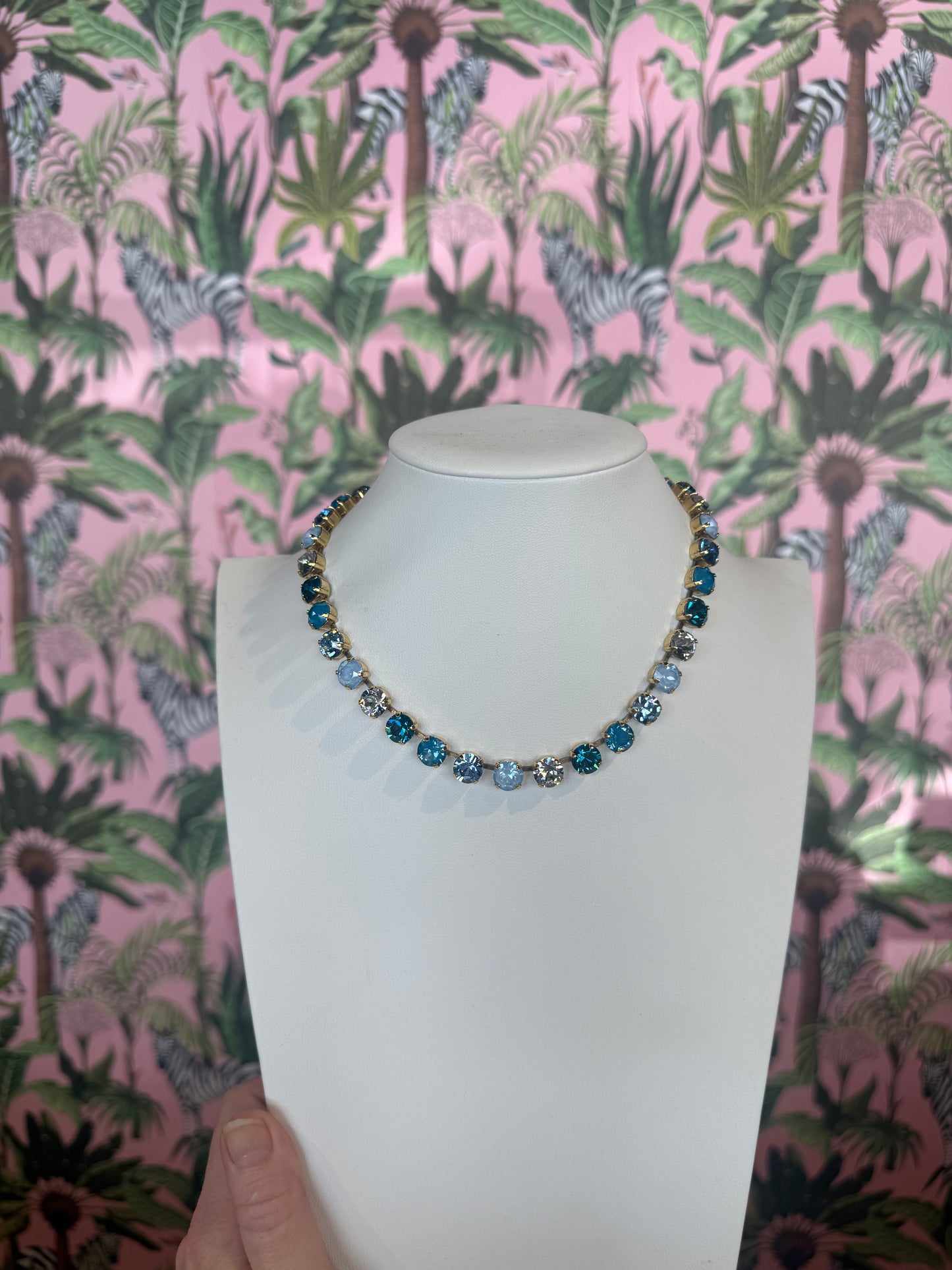 TOVA- Custom Oakland Necklace Blues