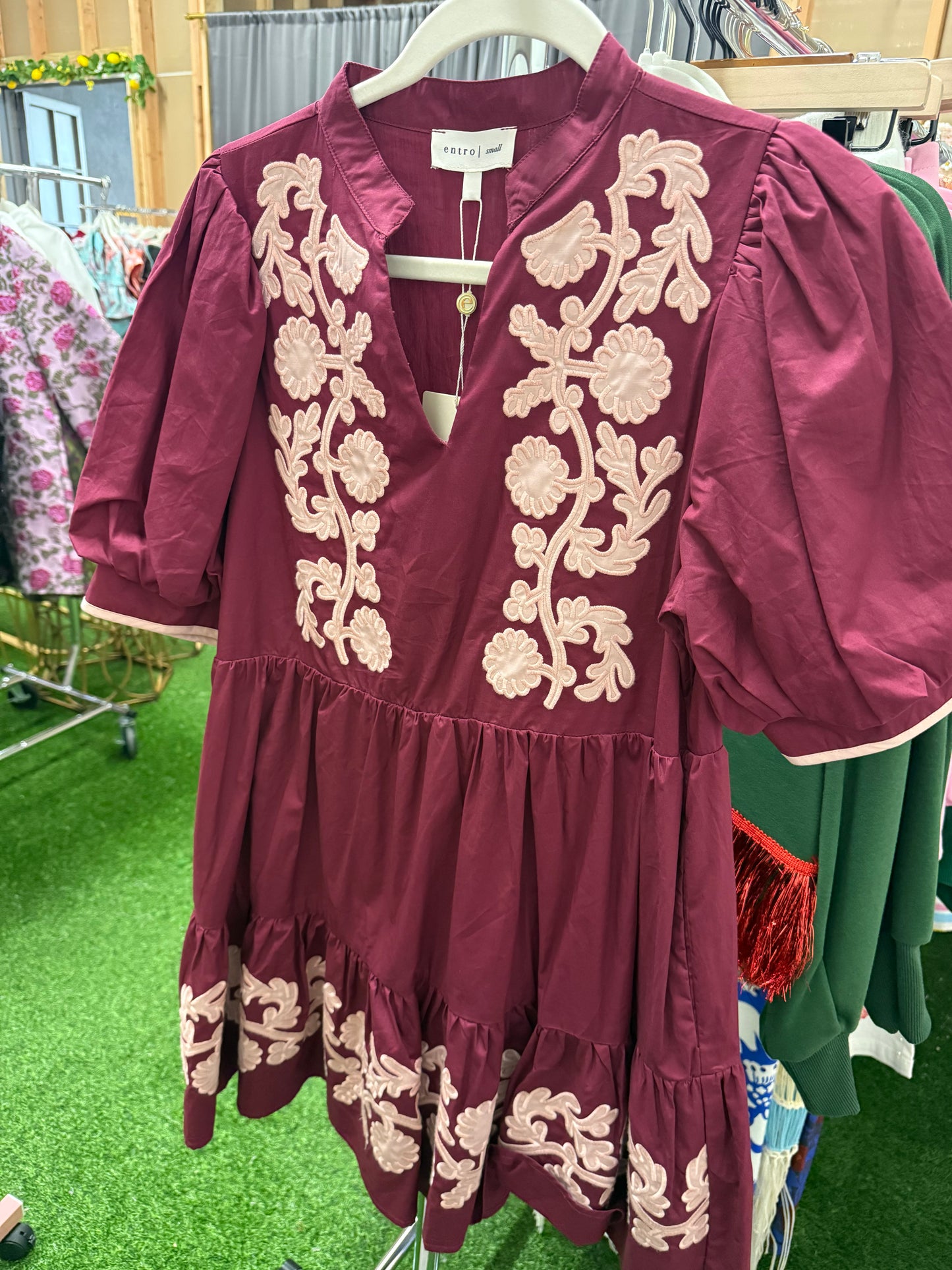Embroidered Flora Dress