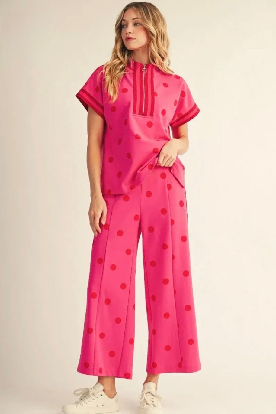 Alex Pants Set- Hot Pink