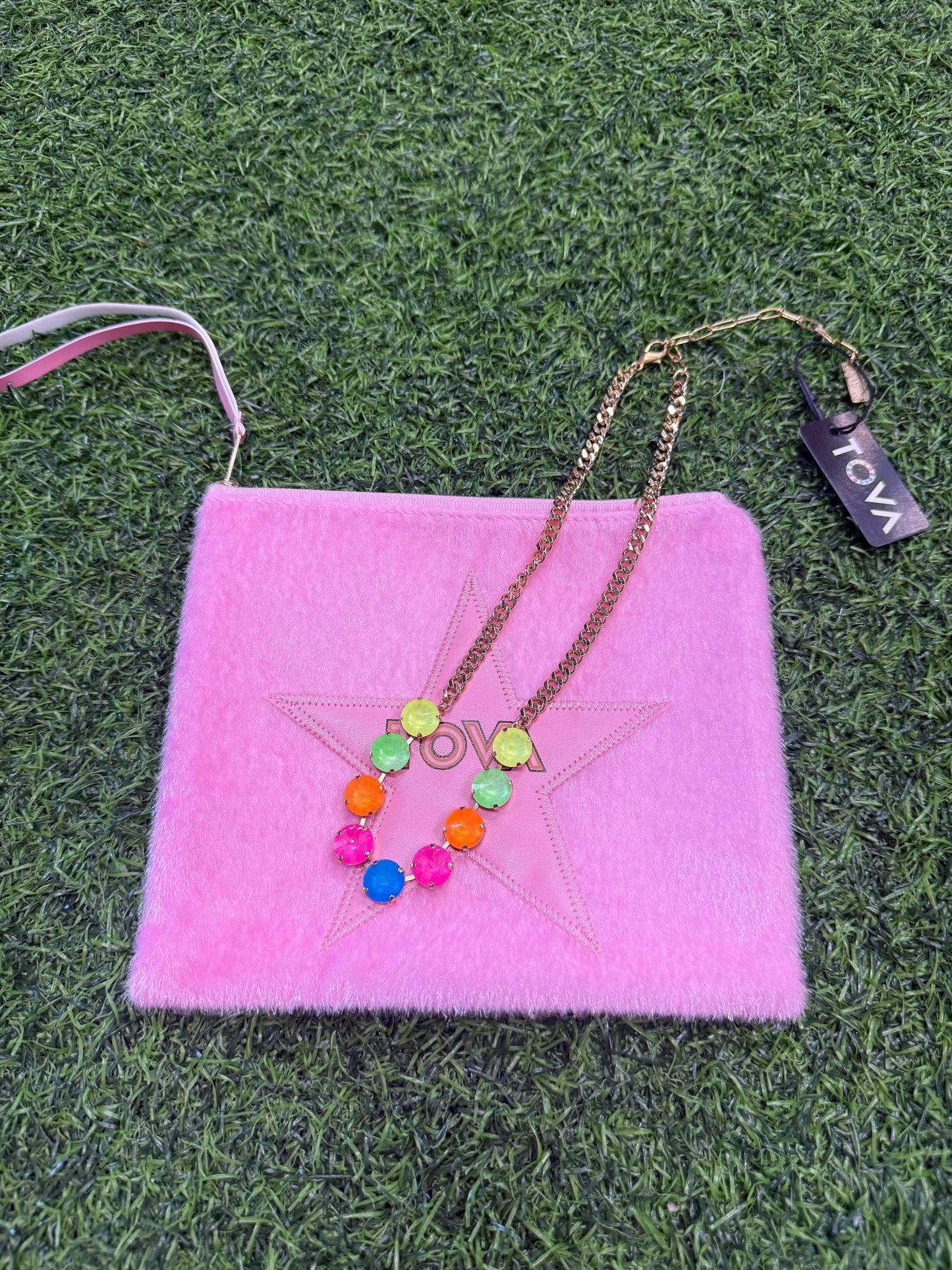 TOVA- Mini Sofia Necklace in Neon