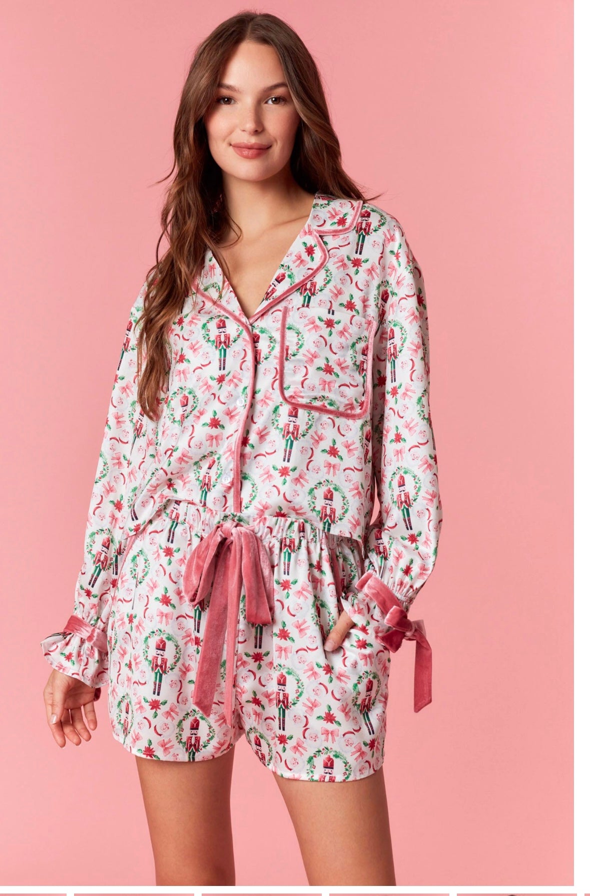 Nutcracker Bows and Santa Pajamas