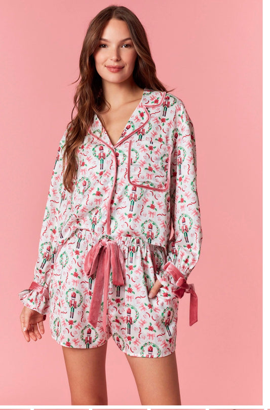 Nutcracker Bows and Santa Pajamas