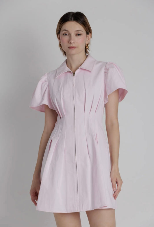Hadley Utility Dress- Pink