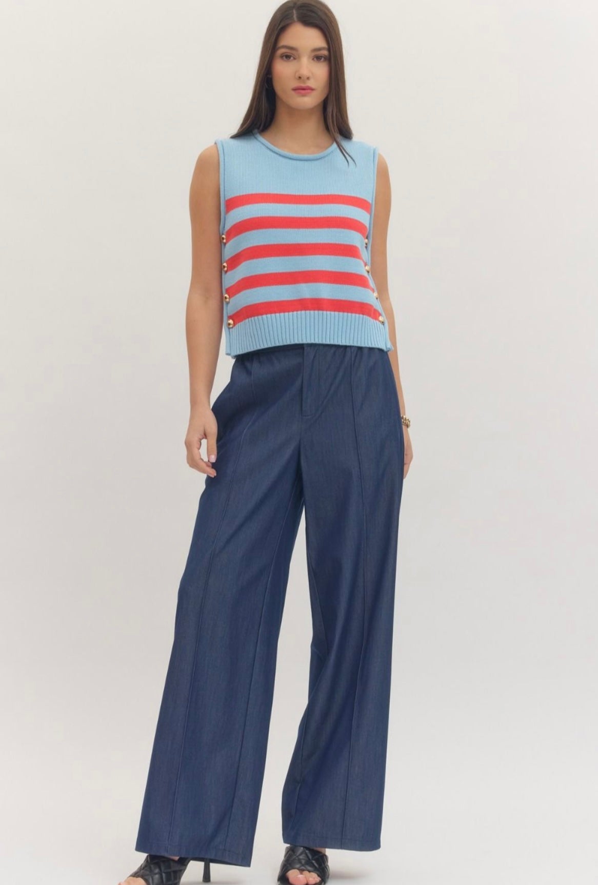 Striped Knit Top
