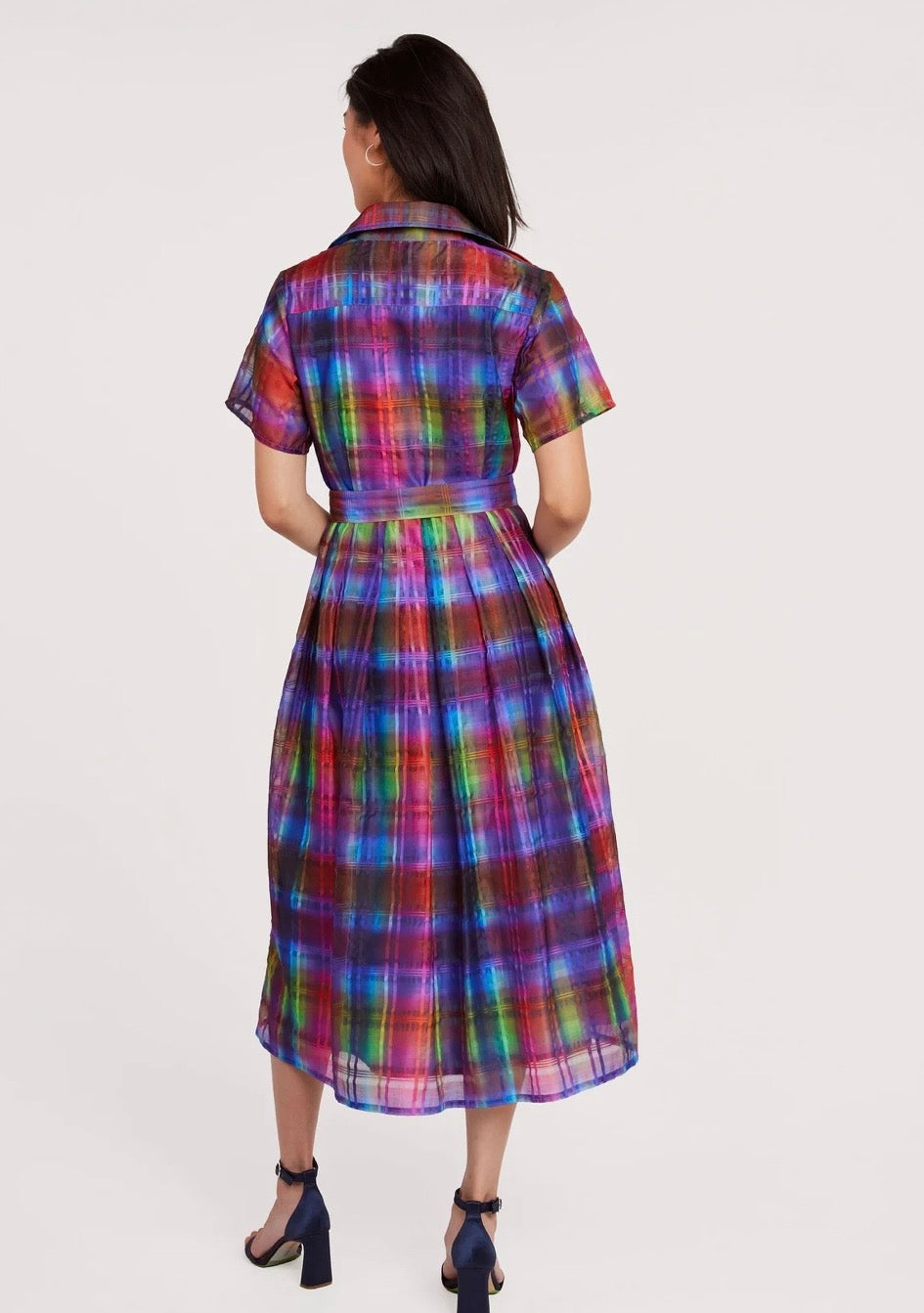 Cecilia Midi Dress Short Sleeve
Prism Plaid Organza