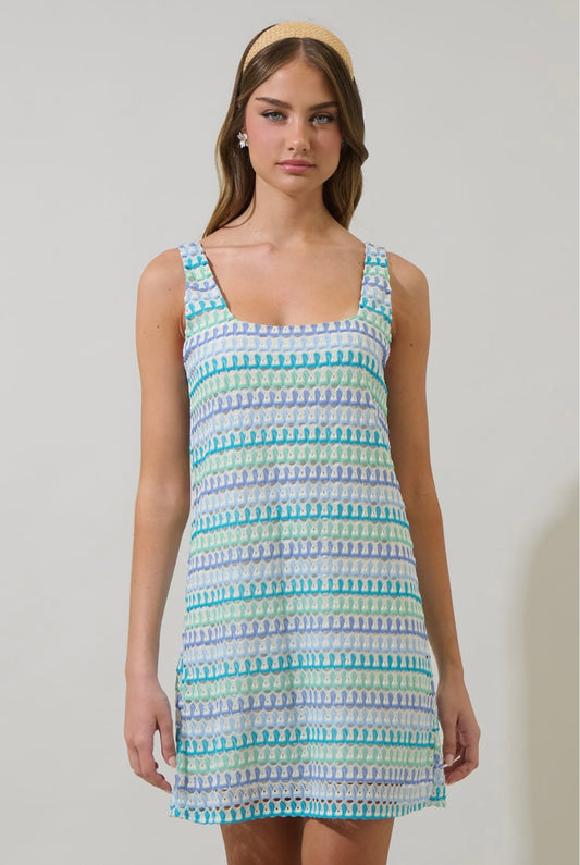 Widley Crochet Mini Dress