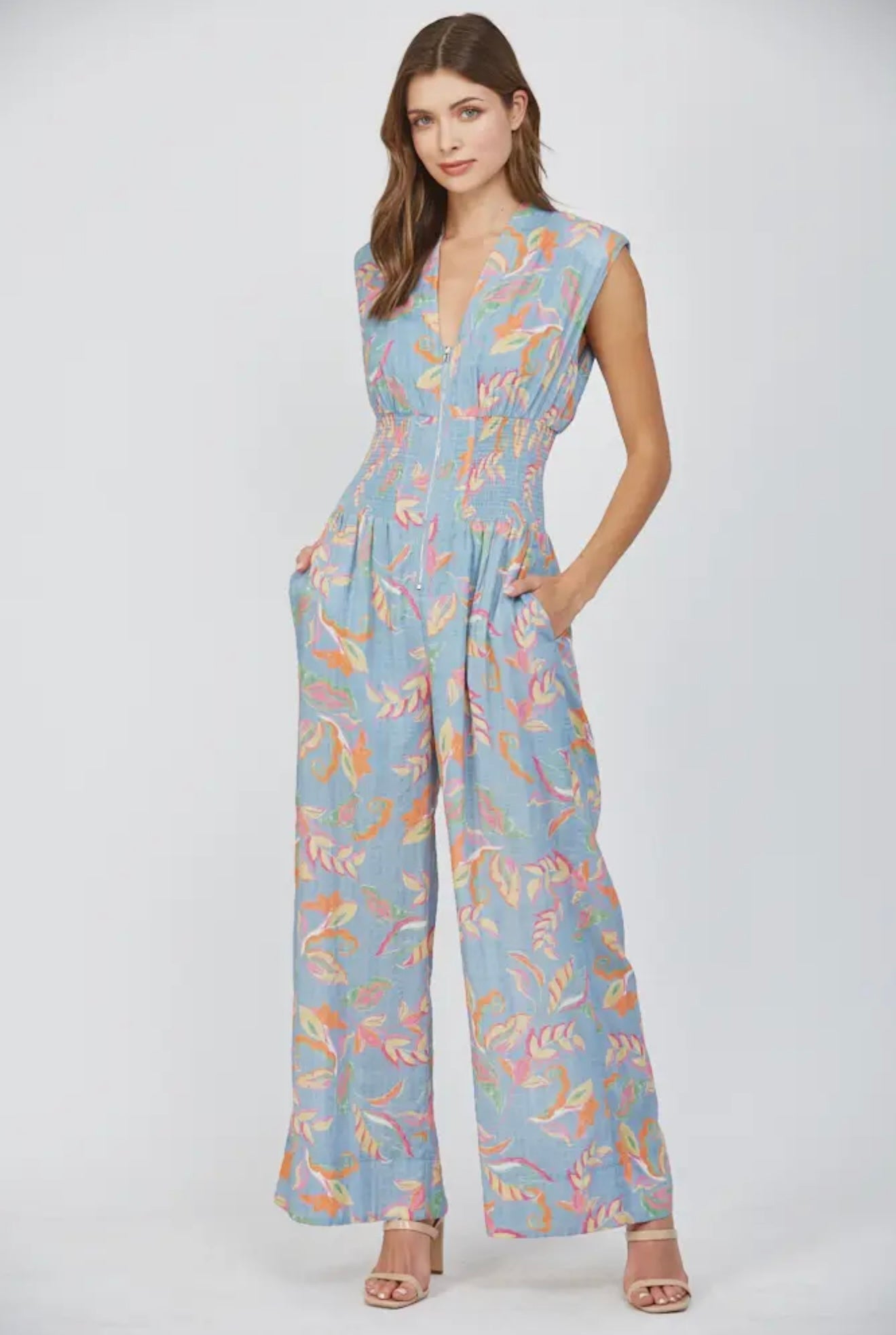 Zoey Smocked Jumpsuit