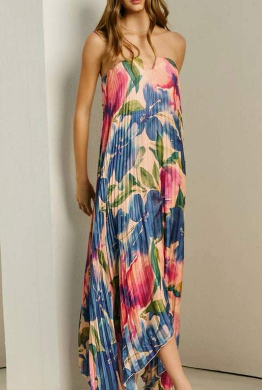 Cecelia Pleated Maxi Dress