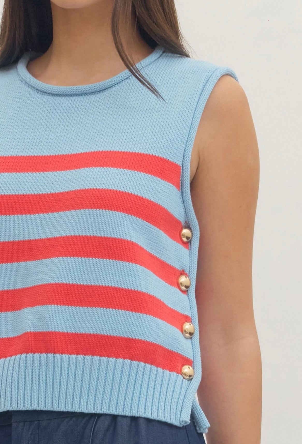 Striped Knit Top