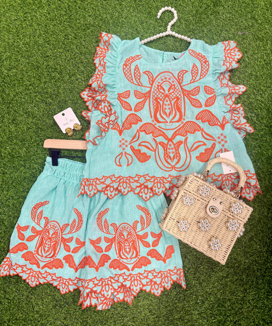 Polly Embroidered Set
